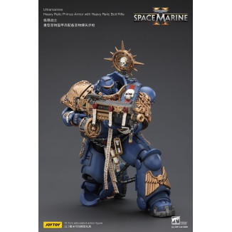 JoyToy - Space Marines II - Ultramarines - Armatura Primus Heavy Relic con Fucile Bolt Heavy Relic 1/18