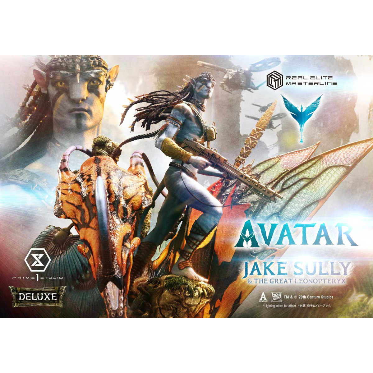 Prime 1 Studio Avatar - Jake Sully e il Grande Leonopteryx Versione Deluxe Bonus 1/4