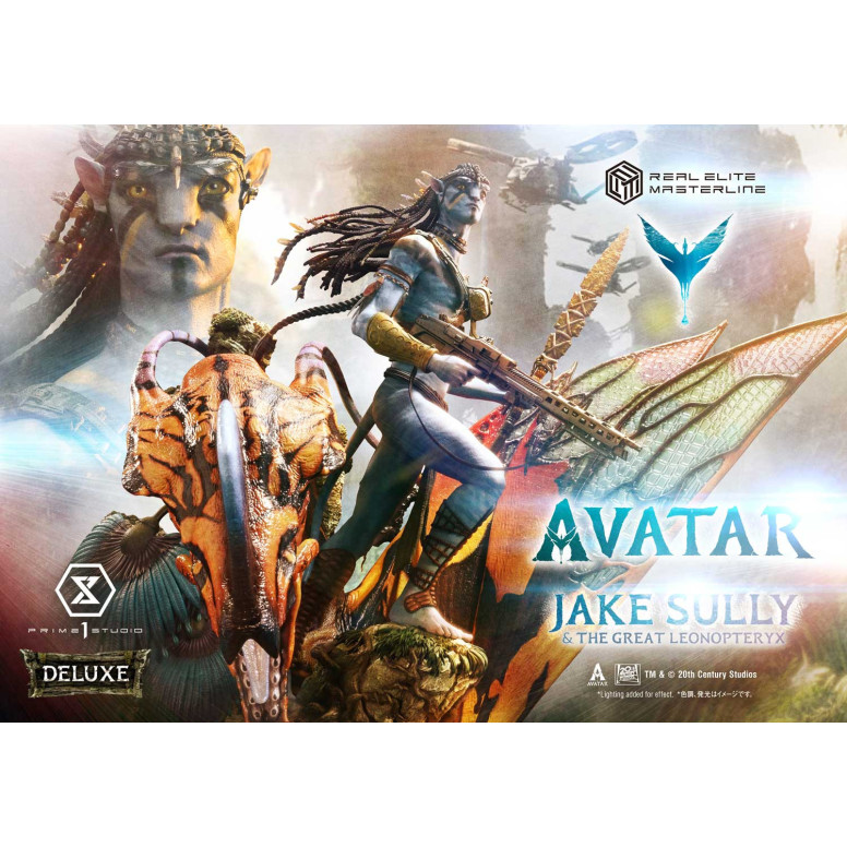 Prime 1 Studio Avatar - Jake Sully e il Grande Leonopteryx Versione Deluxe Bonus 1/4