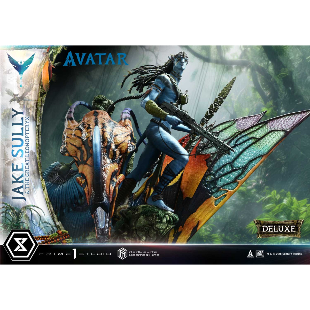 Prime 1 Studio Avatar - Jake Sully e il Grande Leonopteryx Versione Deluxe Bonus 1/4