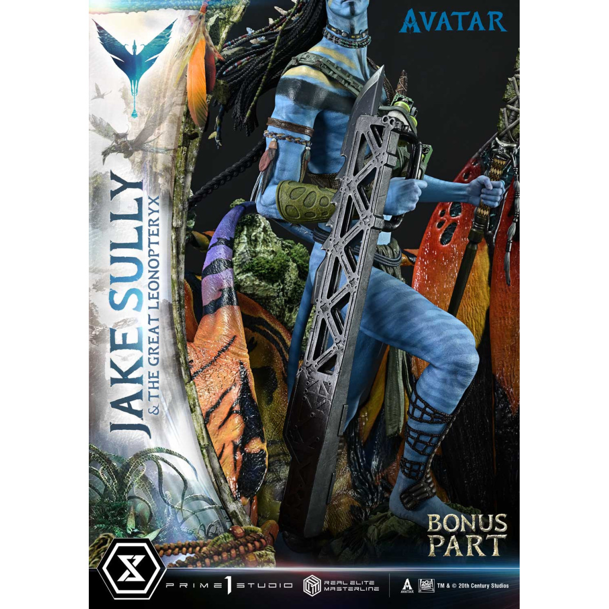 Prime 1 Studio Avatar - Jake Sully e il Grande Leonopteryx Versione Deluxe Bonus 1/4