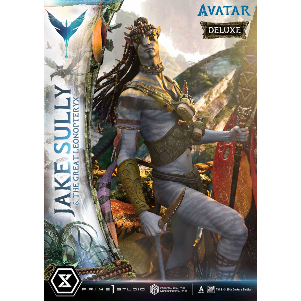 Prime 1 Studio Avatar - Jake Sully e il Grande Leonopteryx Versione Deluxe Bonus 1/4