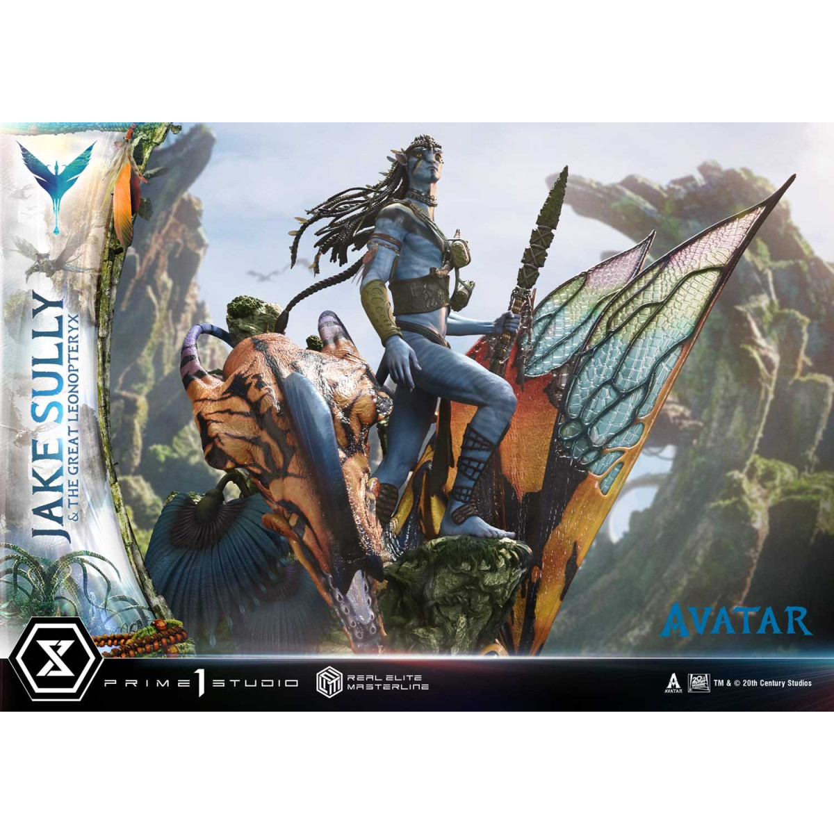 Prime 1 Studio Avatar - Jake Sully e il Grande Leonopteryx Versione Deluxe Bonus 1/4
