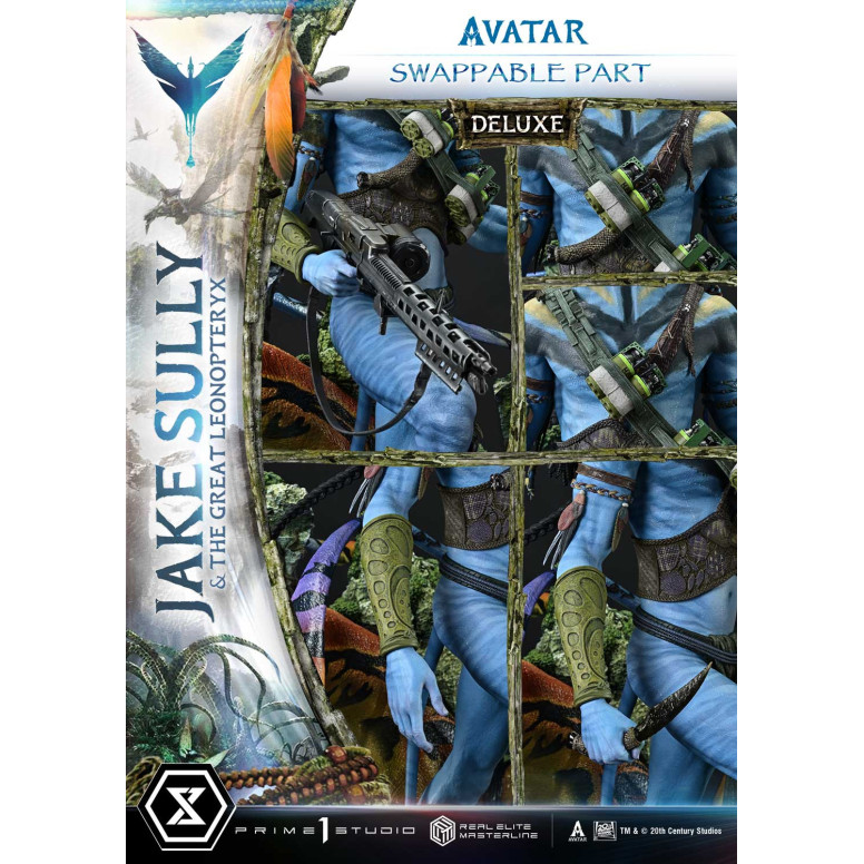 Prime 1 Studio Avatar - Jake Sully e il Grande Leonopteryx Versione Deluxe Bonus 1/4