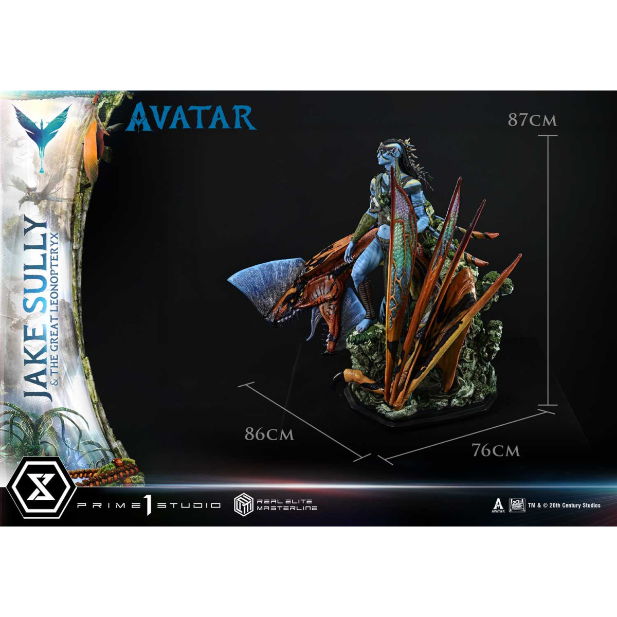 Prime 1 Studio Avatar - Jake Sully e il Grande Leonopteryx Versione Deluxe Bonus 1/4