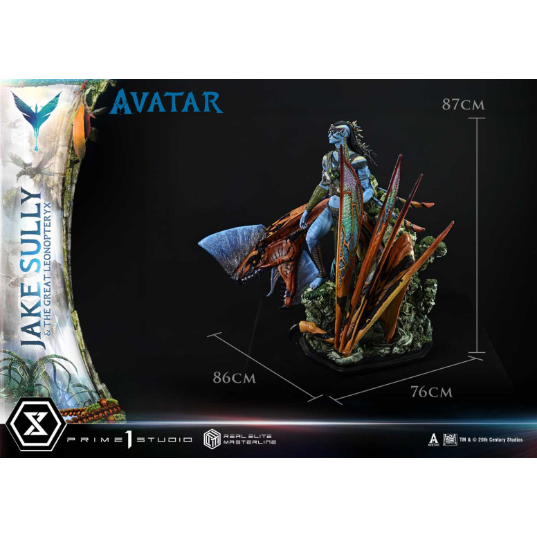 Prime 1 Studio Avatar - Jake Sully e il Grande Leonopteryx Versione Deluxe Bonus 1/4
