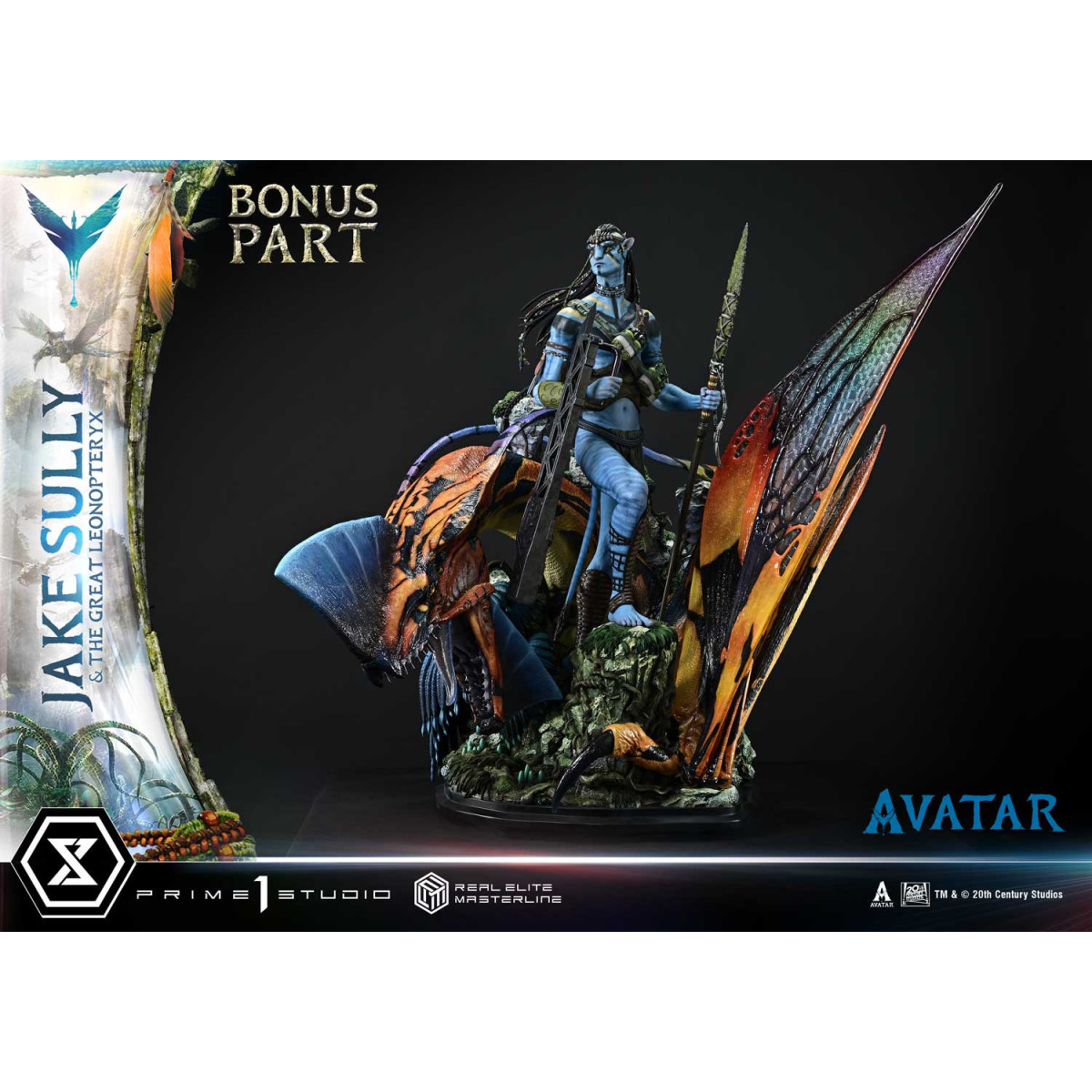 Prime 1 Studio Avatar - Jake Sully e il Grande Leonopteryx Versione Deluxe Bonus 1/4