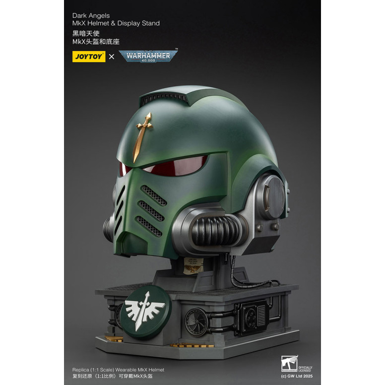 JoyToy - Warhammer 40000 - Dark Angels MkX Helmet & Display Stand 1/1