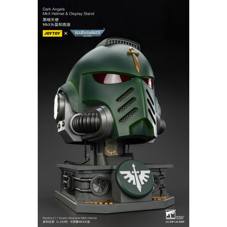 JoyToy - Warhammer 40000 - Dark Angels MkX Helmet & Display Stand 1/1