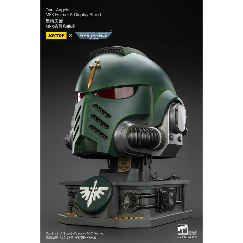 JoyToy - Warhammer 40000 - Dark Angels MkX Helmet & Display Stand 1/1