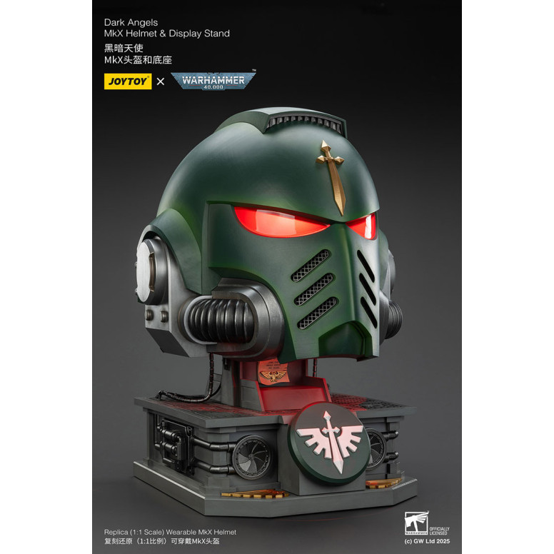 JoyToy - Warhammer 40000 - Dark Angels MkX Helmet & Display Stand 1/1