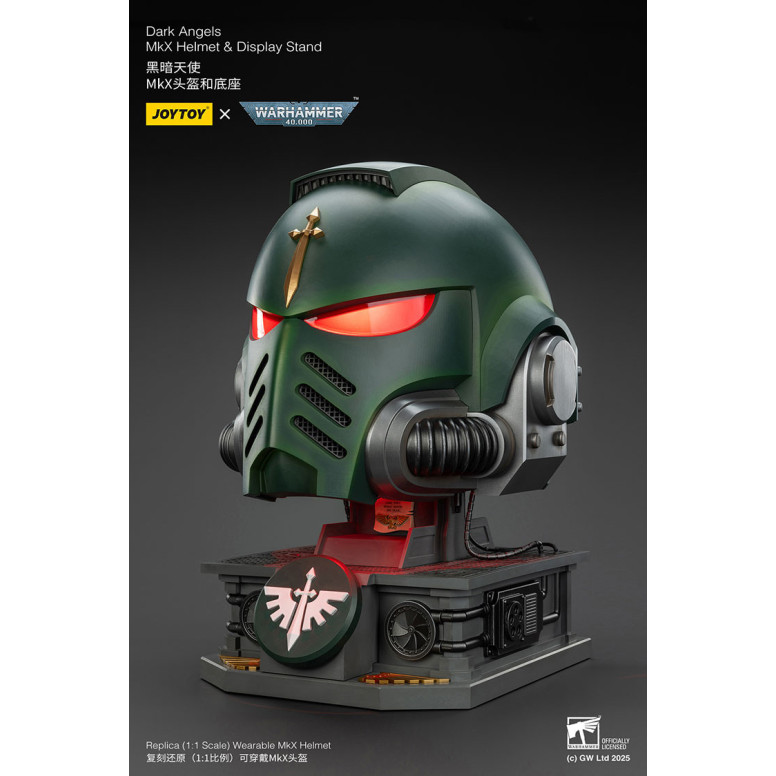 JoyToy - Warhammer 40000 - Dark Angels MkX Helmet & Display Stand 1/1