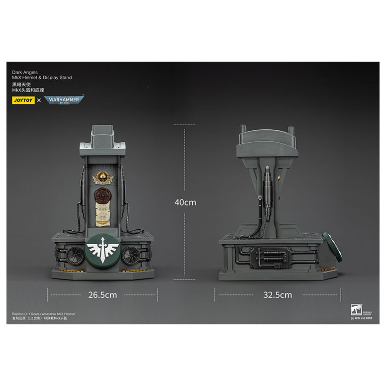 JoyToy - Warhammer 40000 - Dark Angels MkX Helmet & Display Stand 1/1
