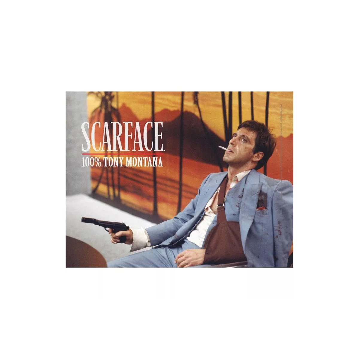 SD Toys - Scarface poster in vetro "100% Tony Montana