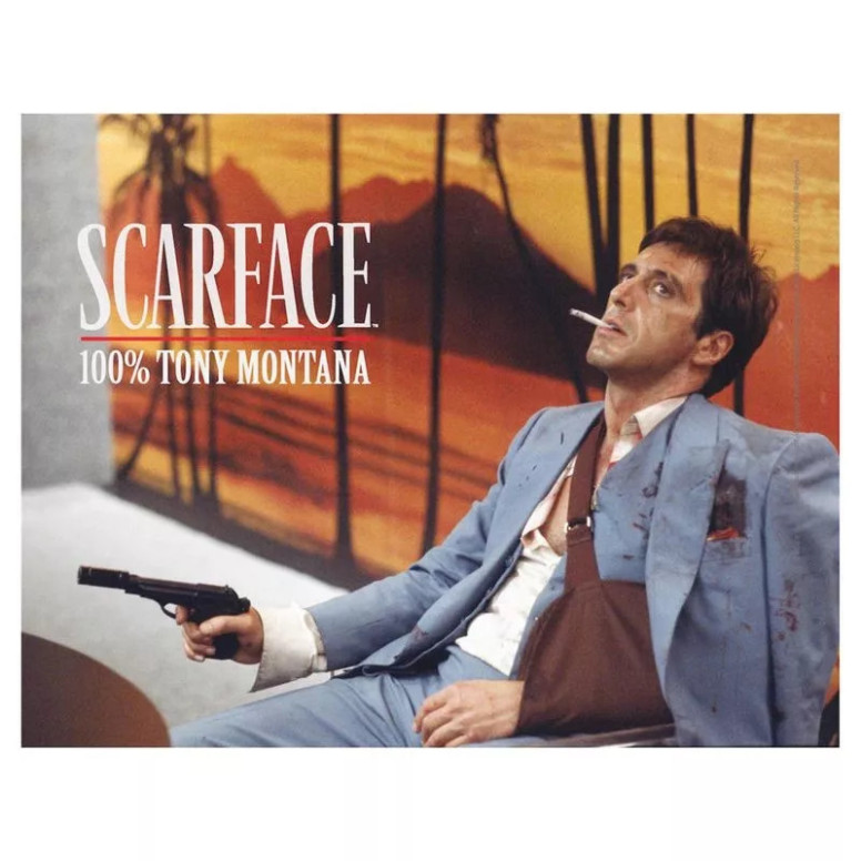 SD Toys - Scarface poster in vetro "100% Tony Montana