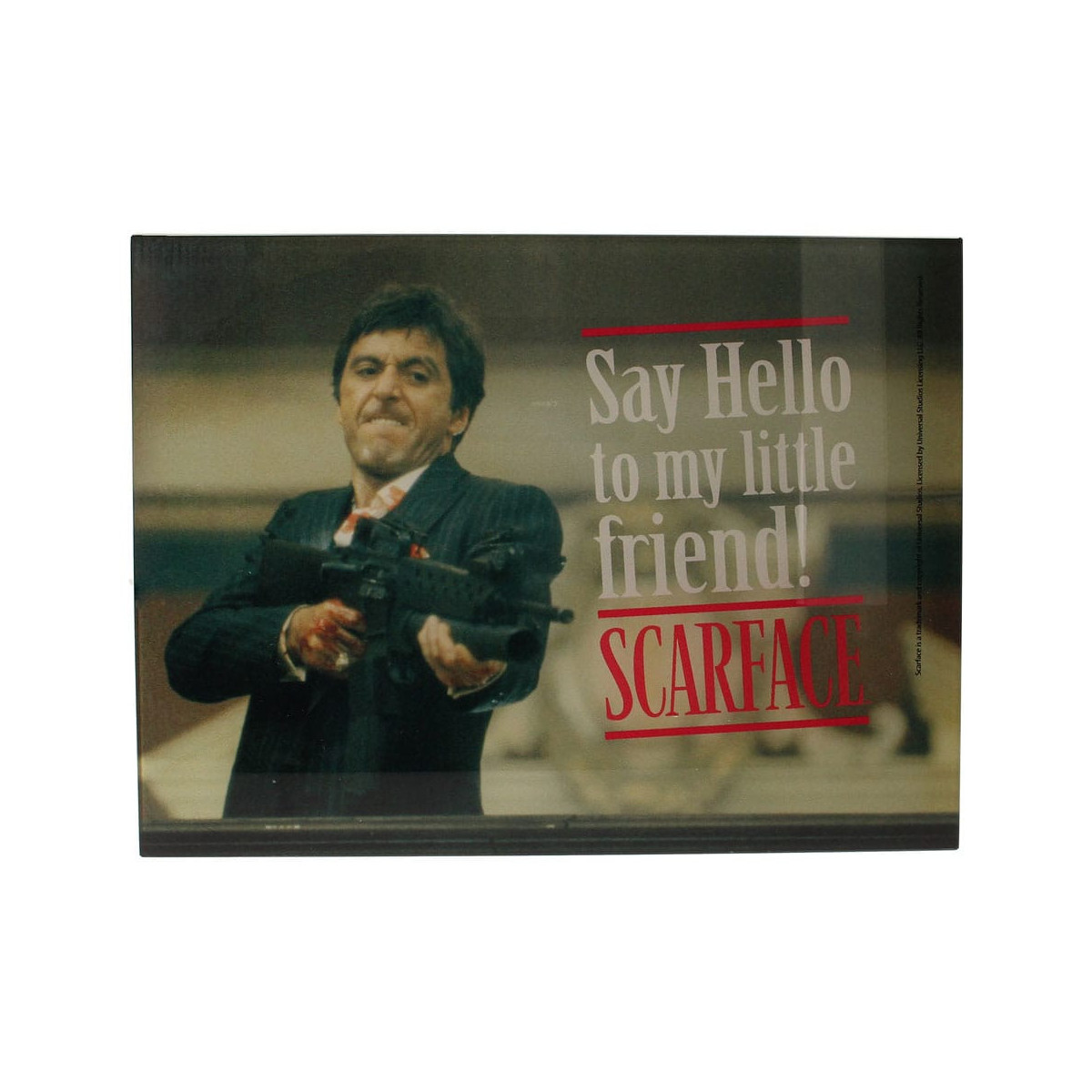 SD Toys - Scarface poster in vetro "Say Hello