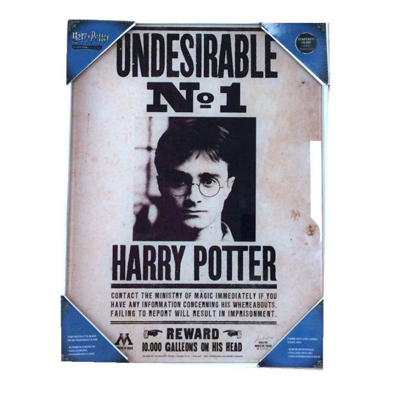 SD Toys - Poster in vetro di Harry Potter "Non desiderabile n. 1