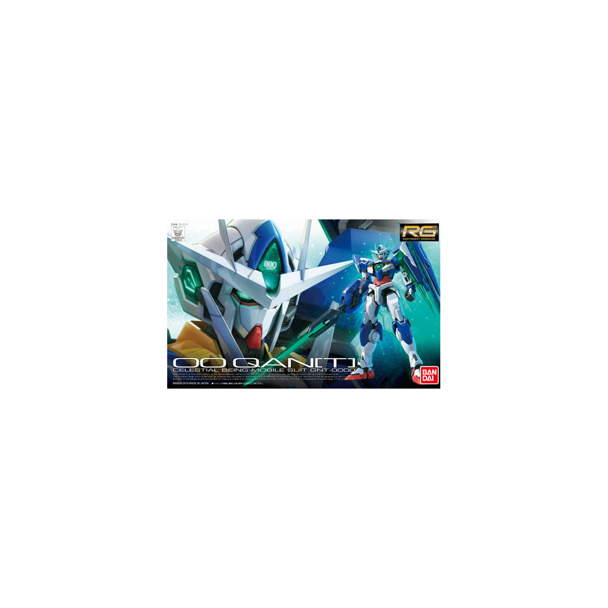 Bandai - Gunpla - Gundam 1/144 RG - GNT-0000 00QAN (T) - Mobile Suit Gundam 00: Il risveglio dell'apripista