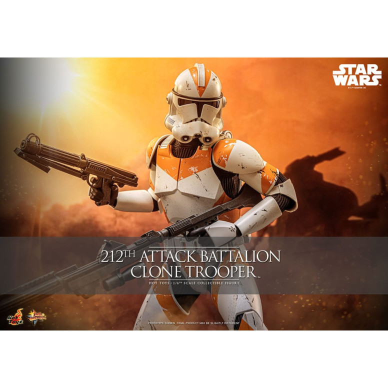 Hot Toys Star Wars - 104° Battaglione Wolfpack Clone Trooper Versione Deluxe - The Clone Wars 1/6 Figurine