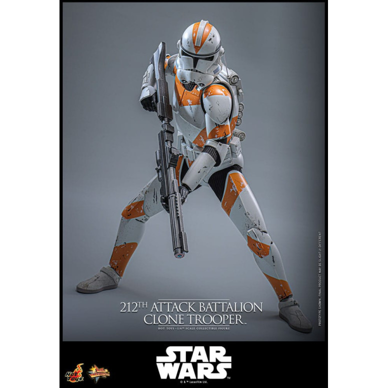 Hot Toys Star Wars - 104° Battaglione Wolfpack Clone Trooper Versione Deluxe - The Clone Wars 1/6 Figurine