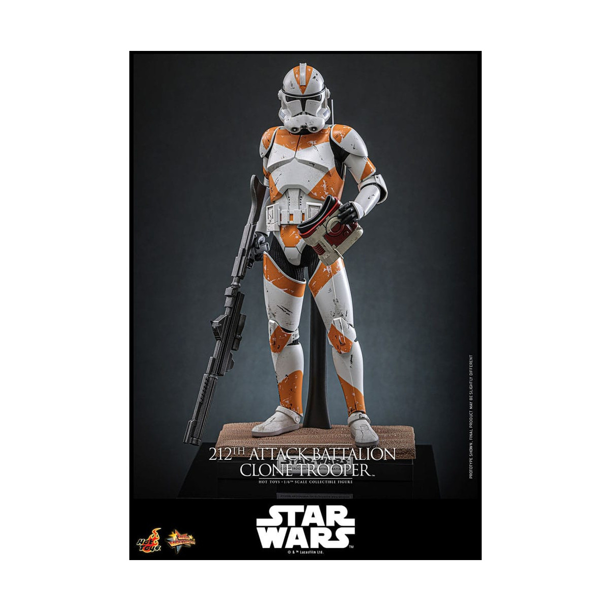 Hot Toys Star Wars - 104° Battaglione Wolfpack Clone Trooper Versione Deluxe - The Clone Wars 1/6 Figurine