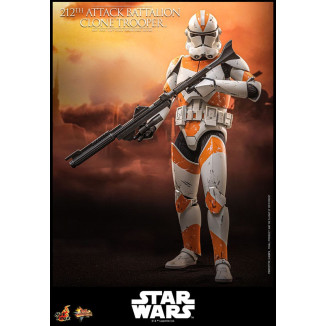 Hot Toys Star Wars - 104° Battaglione Wolfpack Clone Trooper Versione Deluxe - The Clone Wars 1/6 Figurine