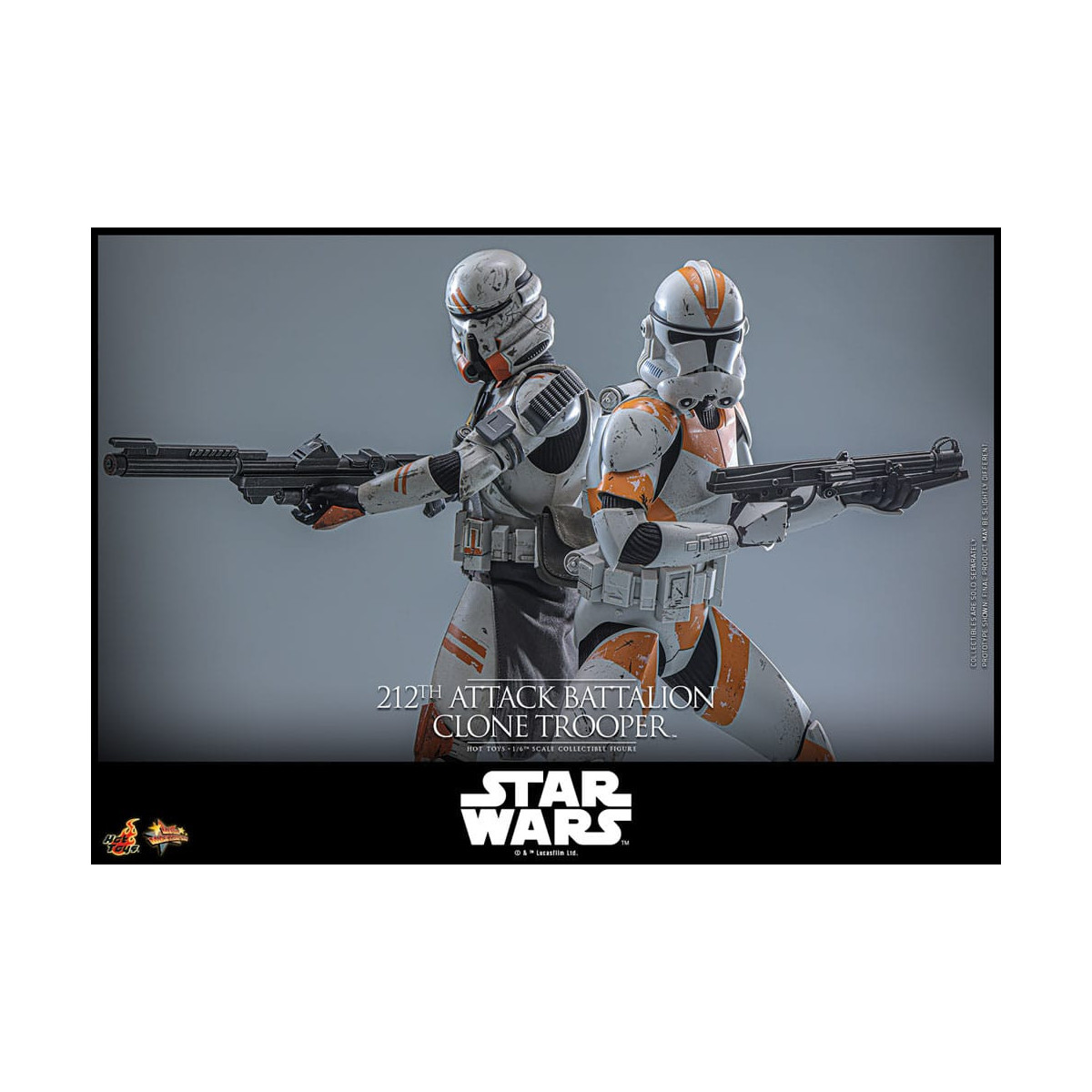 Hot Toys Star Wars - 104° Battaglione Wolfpack Clone Trooper Versione Deluxe - The Clone Wars 1/6 Figurine