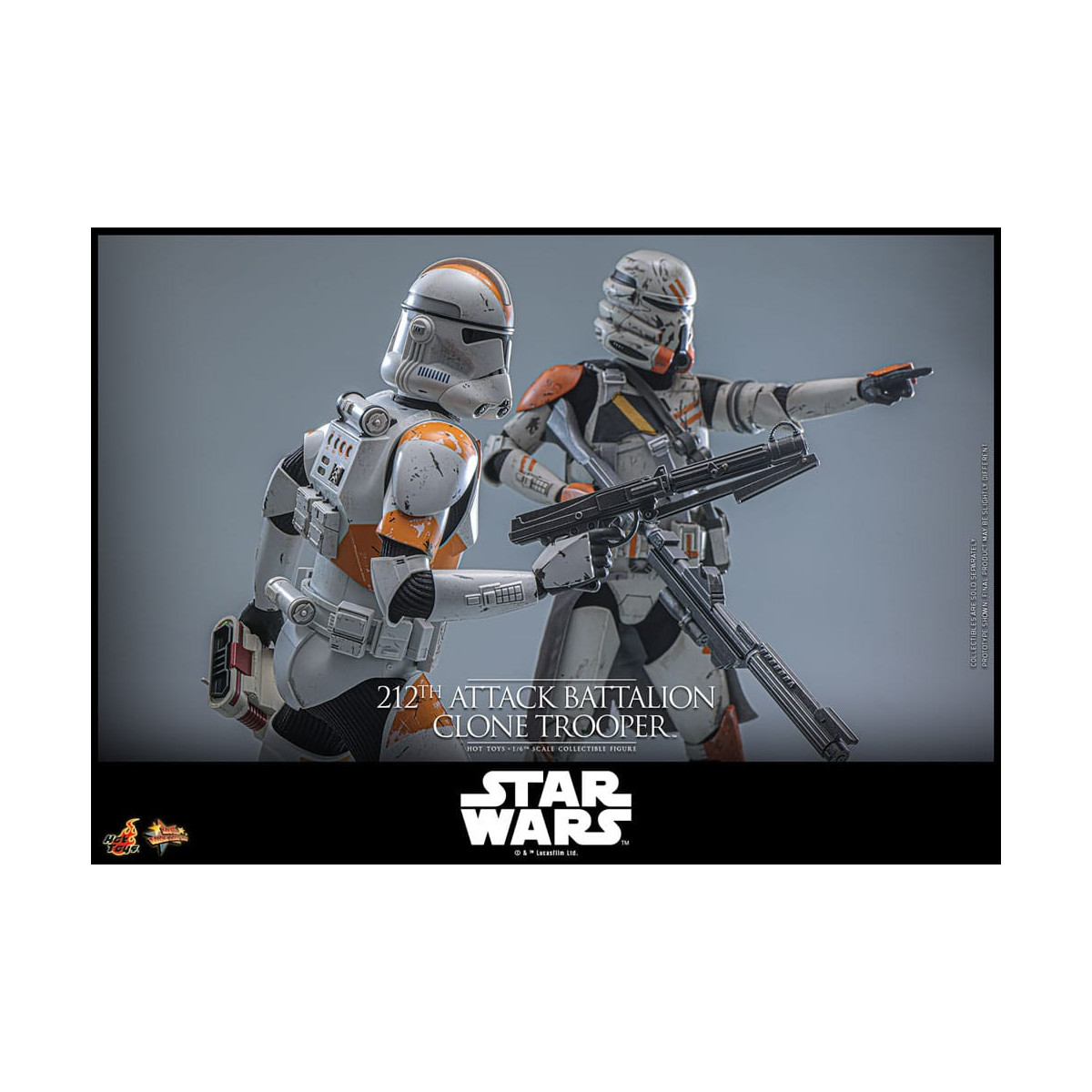 Hot Toys Star Wars - 104° Battaglione Wolfpack Clone Trooper Versione Deluxe - The Clone Wars 1/6 Figurine