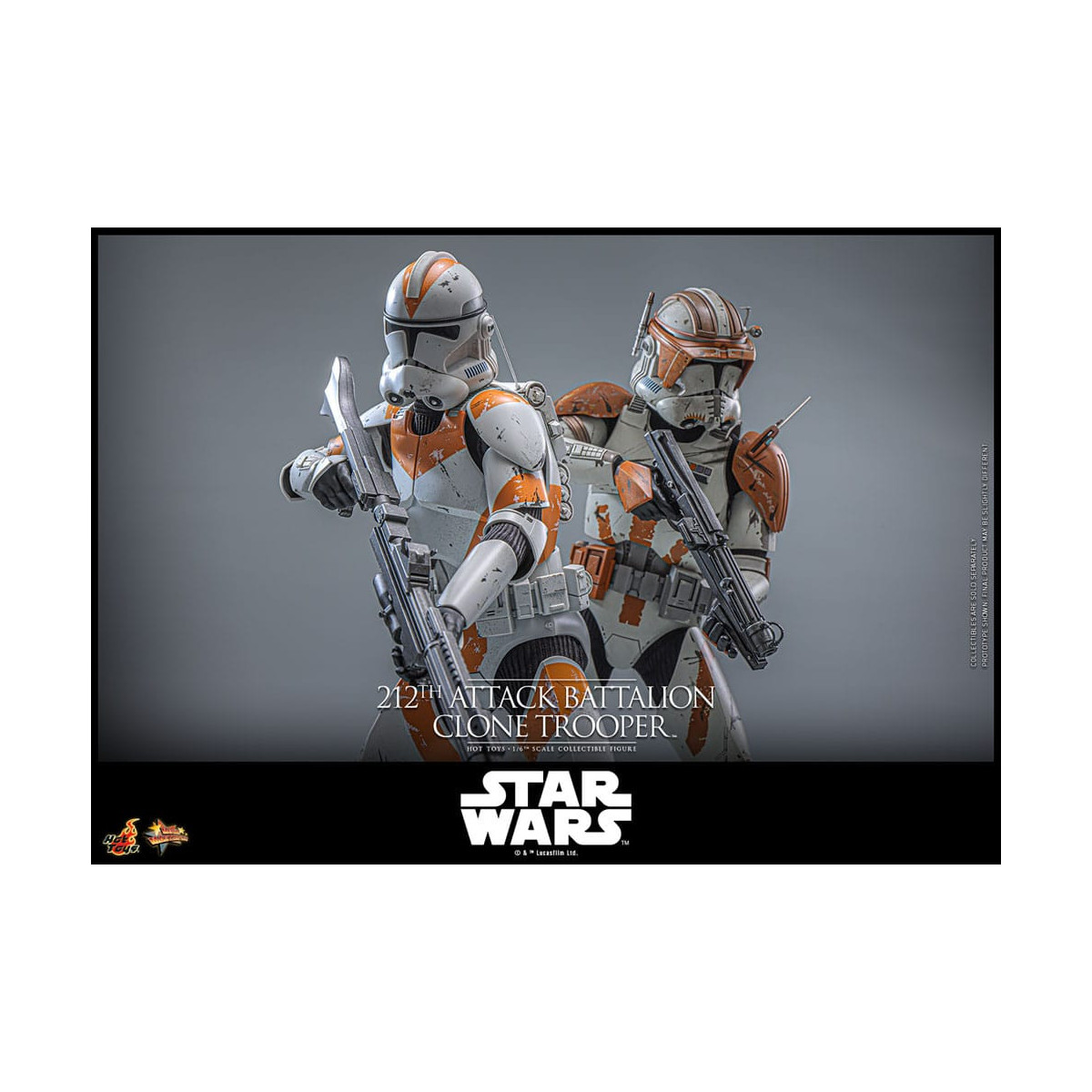 Hot Toys Star Wars - 104° Battaglione Wolfpack Clone Trooper Versione Deluxe - The Clone Wars 1/6 Figurine