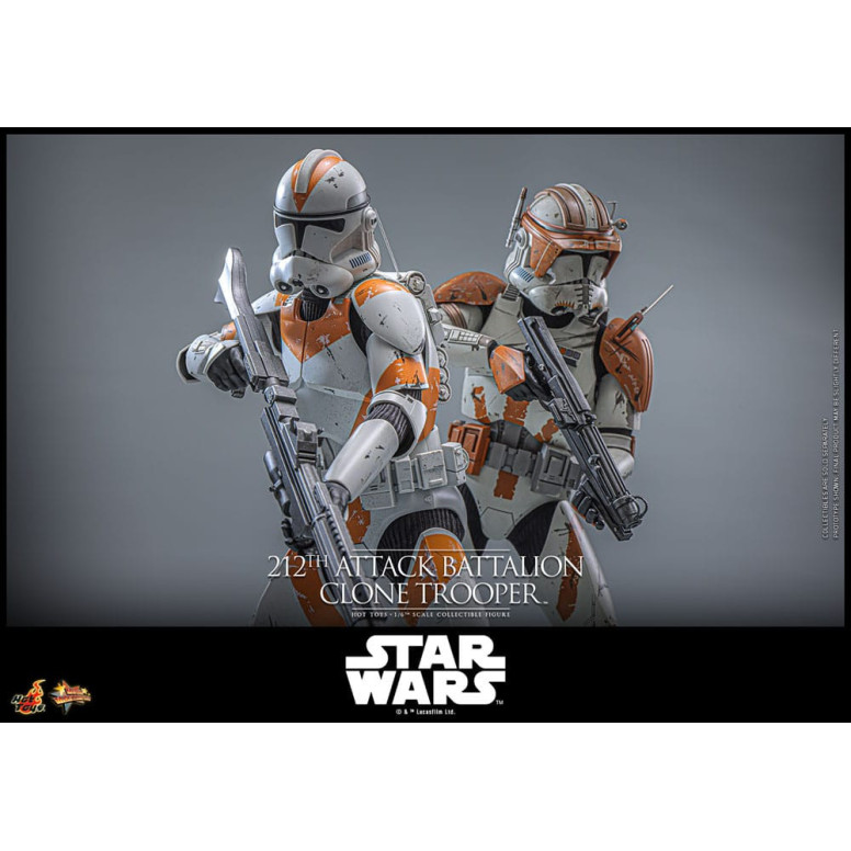 Hot Toys Star Wars - 104° Battaglione Wolfpack Clone Trooper Versione Deluxe - The Clone Wars 1/6 Figurine