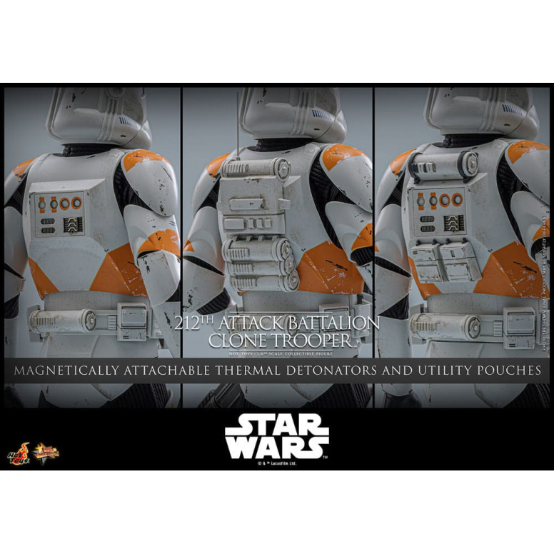 Hot Toys Star Wars - 104° Battaglione Wolfpack Clone Trooper Versione Deluxe - The Clone Wars 1/6 Figurine