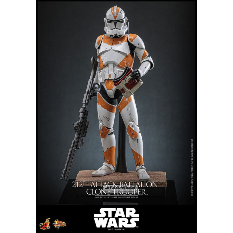 Hot Toys Star Wars - 212° battaglione d'attacco Clone Trooper versione Deluxe - The Clone Wars 1/6