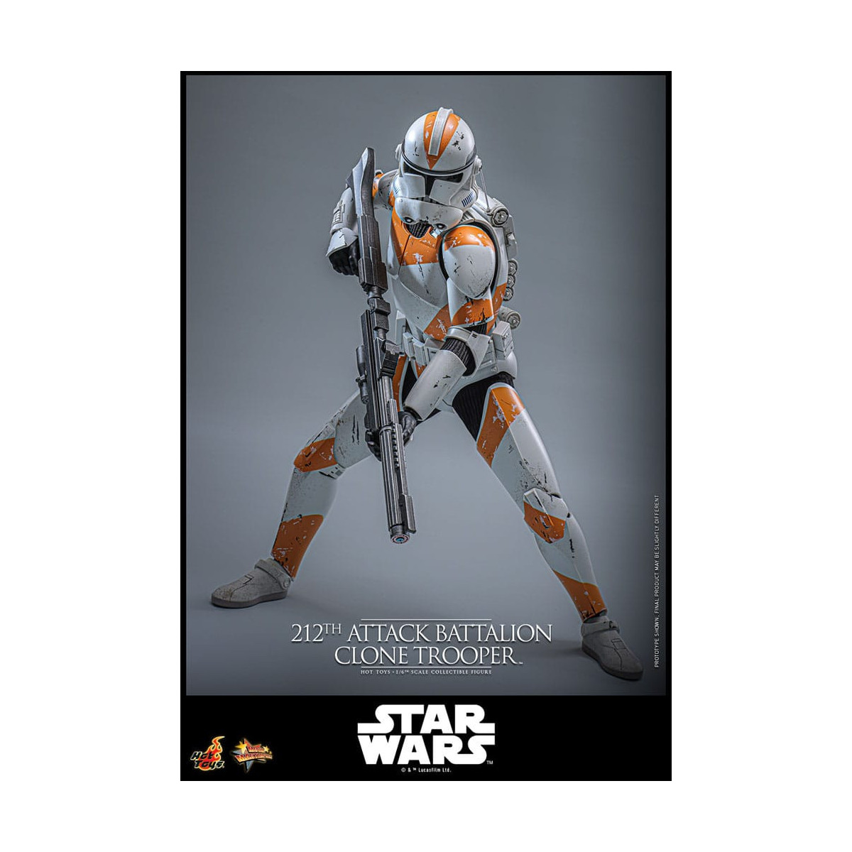 Hot Toys Star Wars - 212° battaglione d'attacco Clone Trooper versione Deluxe - The Clone Wars 1/6