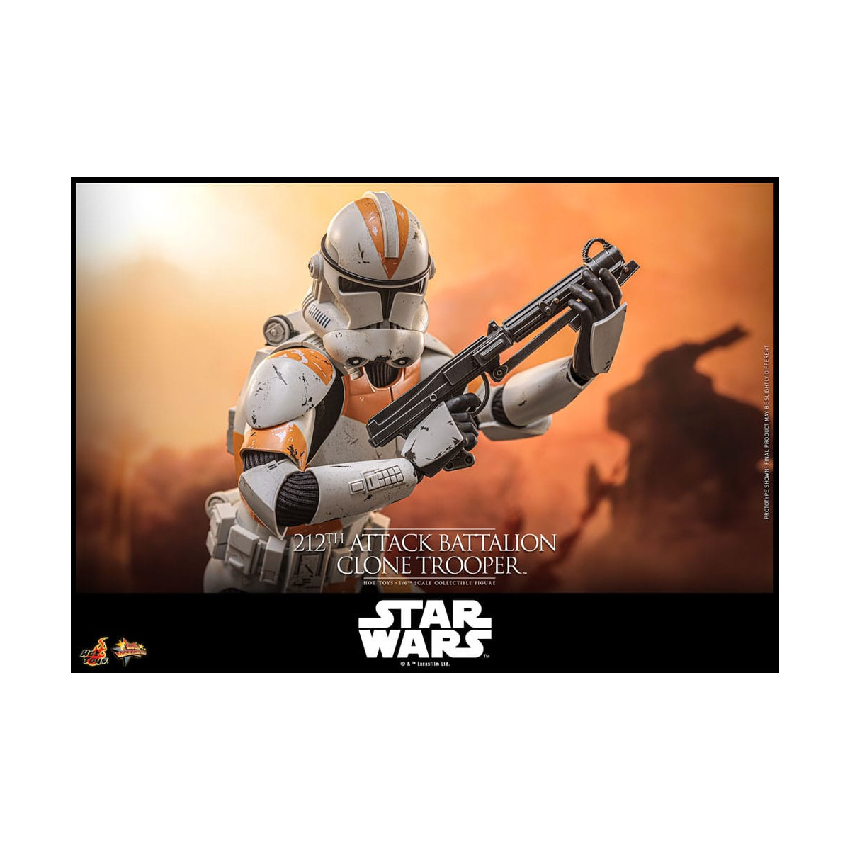 Hot Toys Star Wars - 212° battaglione d'attacco Clone Trooper versione Deluxe - The Clone Wars 1/6