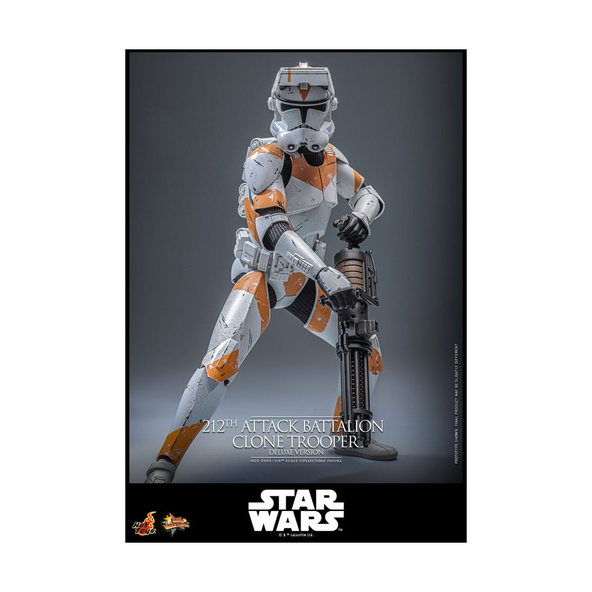 Hot Toys Star Wars - 212° battaglione d'attacco Clone Trooper versione Deluxe - The Clone Wars 1/6