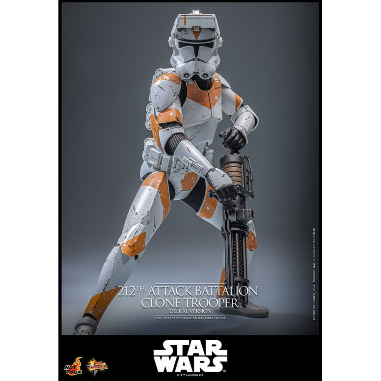 Hot Toys Star Wars - 212° battaglione d'attacco Clone Trooper versione Deluxe - The Clone Wars 1/6