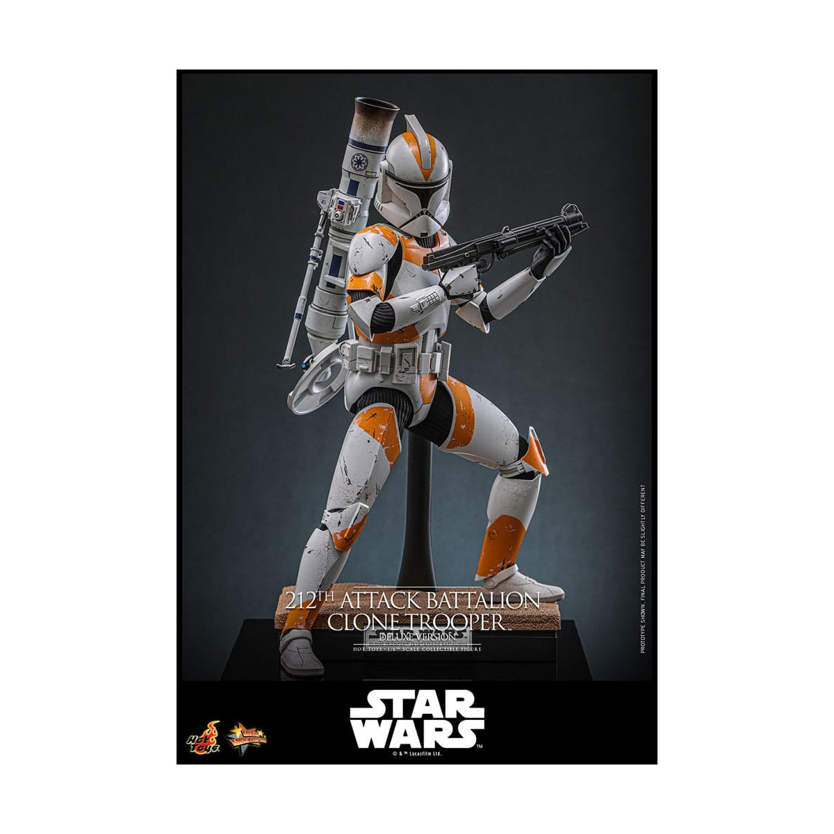 Hot Toys Star Wars - 212° battaglione d'attacco Clone Trooper versione Deluxe - The Clone Wars 1/6