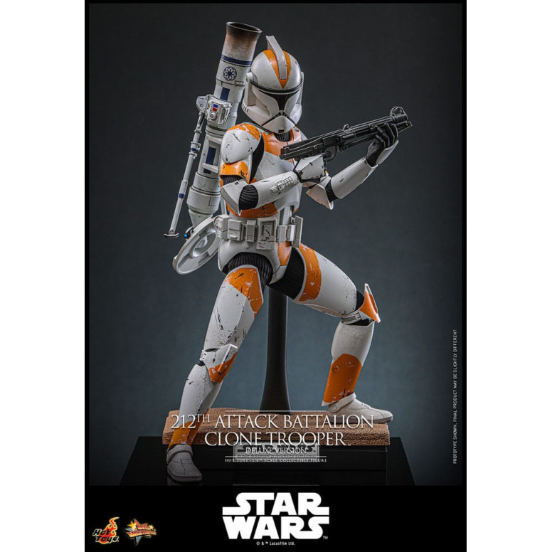 Hot Toys Star Wars - 212° battaglione d'attacco Clone Trooper versione Deluxe - The Clone Wars 1/6