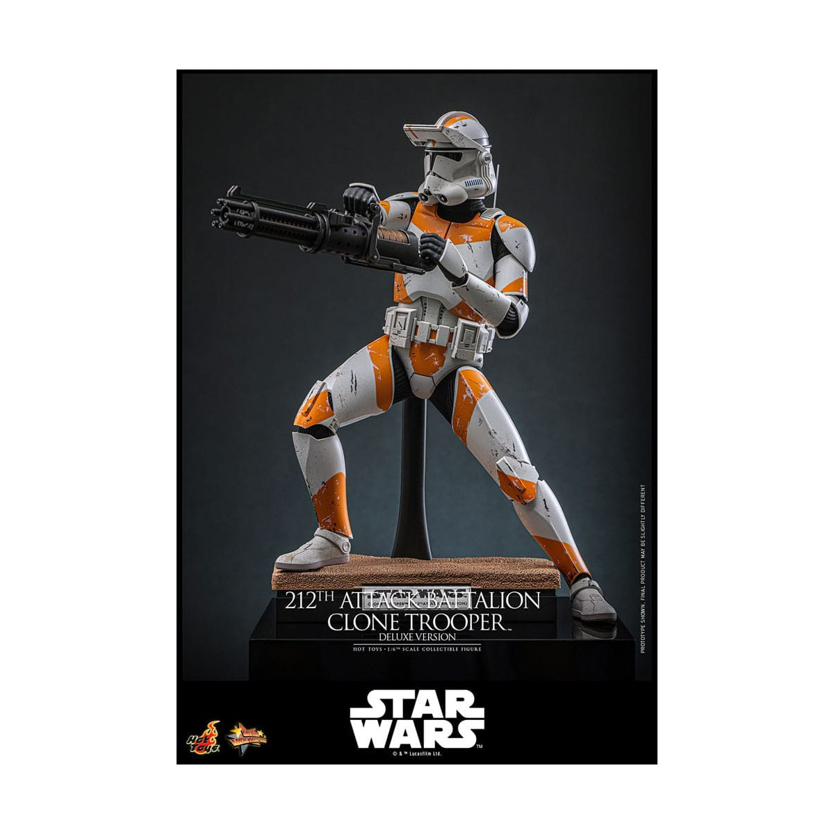 Hot Toys Star Wars - 212° battaglione d'attacco Clone Trooper versione Deluxe - The Clone Wars 1/6