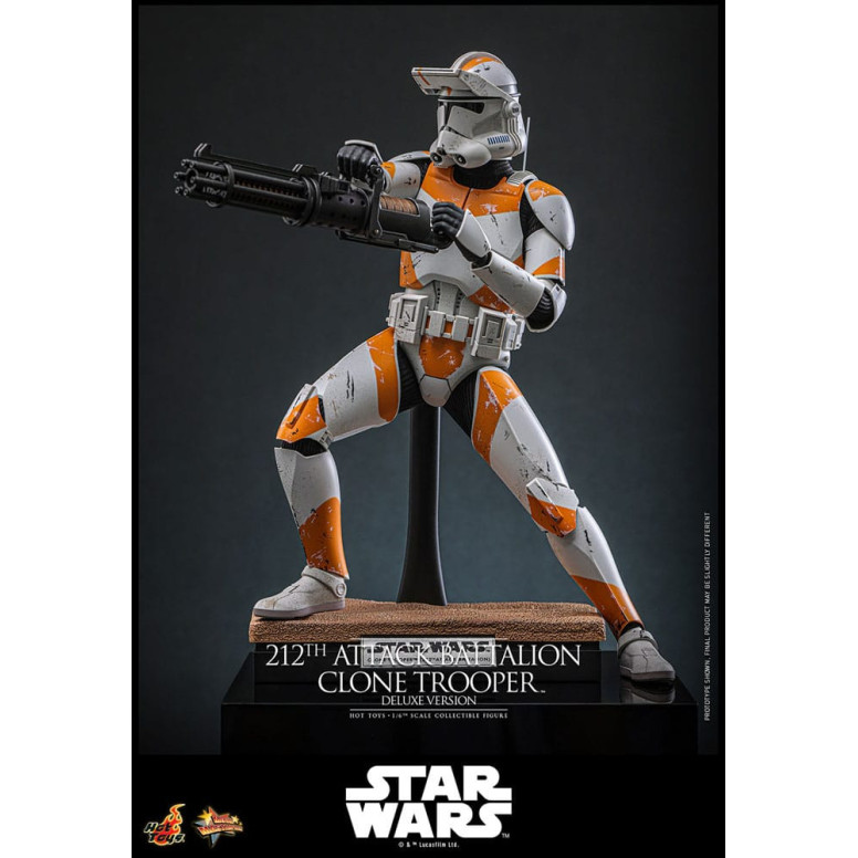 Hot Toys Star Wars - 212° battaglione d'attacco Clone Trooper versione Deluxe - The Clone Wars 1/6