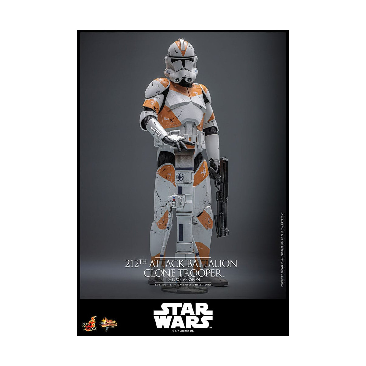 Hot Toys Star Wars - 212° battaglione d'attacco Clone Trooper versione Deluxe - The Clone Wars 1/6