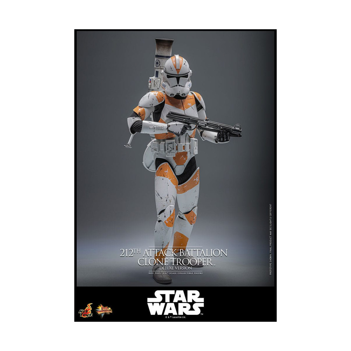 Hot Toys Star Wars - 212° battaglione d'attacco Clone Trooper versione Deluxe - The Clone Wars 1/6