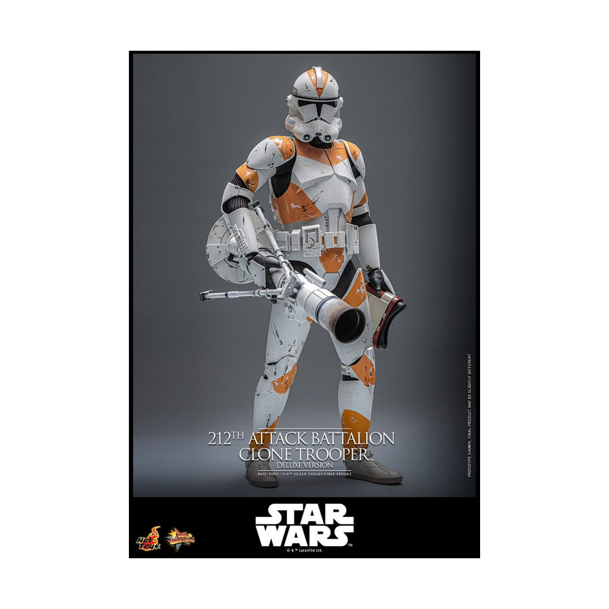 Hot Toys Star Wars - 212° battaglione d'attacco Clone Trooper versione Deluxe - The Clone Wars 1/6
