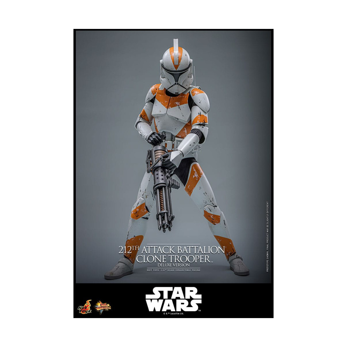 Hot Toys Star Wars - 212° battaglione d'attacco Clone Trooper versione Deluxe - The Clone Wars 1/6
