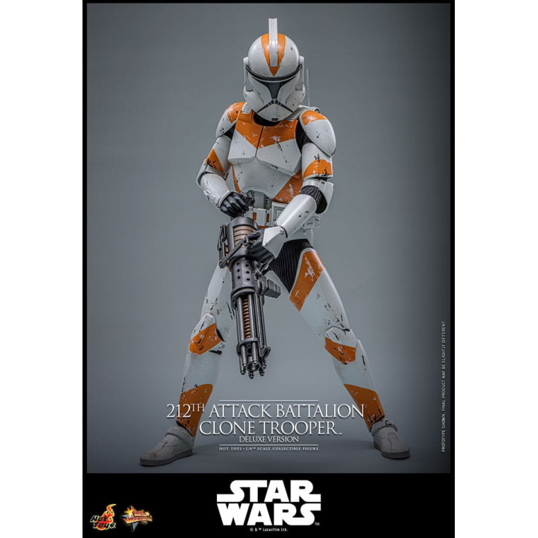 Hot Toys Star Wars - 212° battaglione d'attacco Clone Trooper versione Deluxe - The Clone Wars 1/6