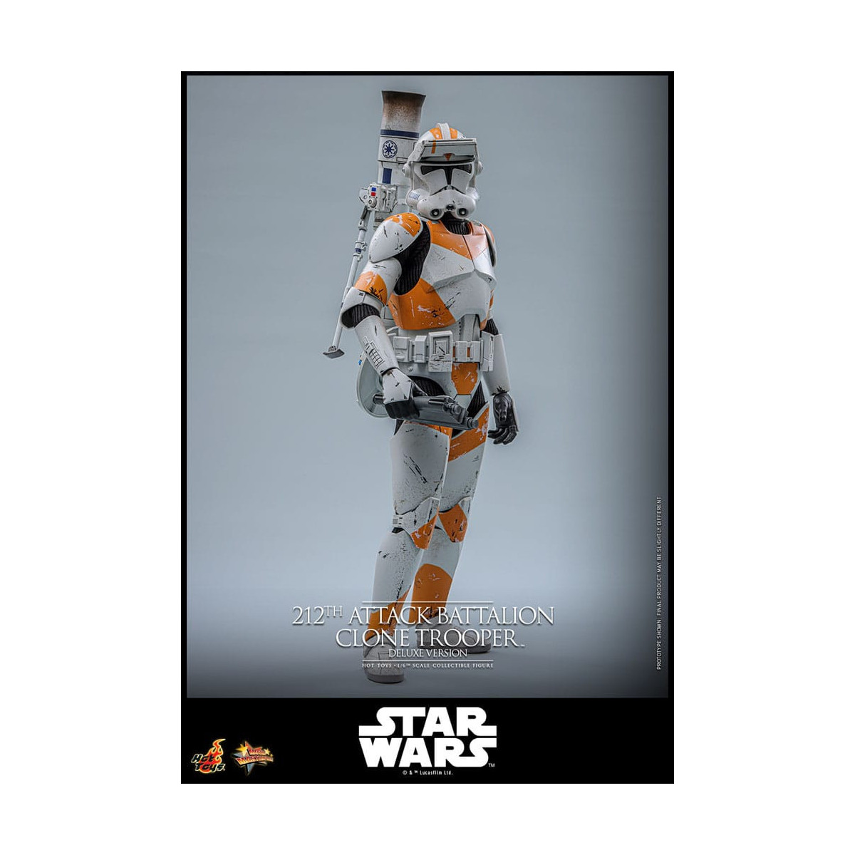 Hot Toys Star Wars - 212° battaglione d'attacco Clone Trooper versione Deluxe - The Clone Wars 1/6