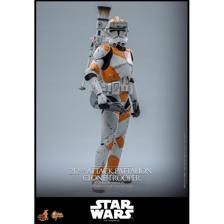 Hot Toys Star Wars - 212° battaglione d'attacco Clone Trooper versione Deluxe - The Clone Wars 1/6