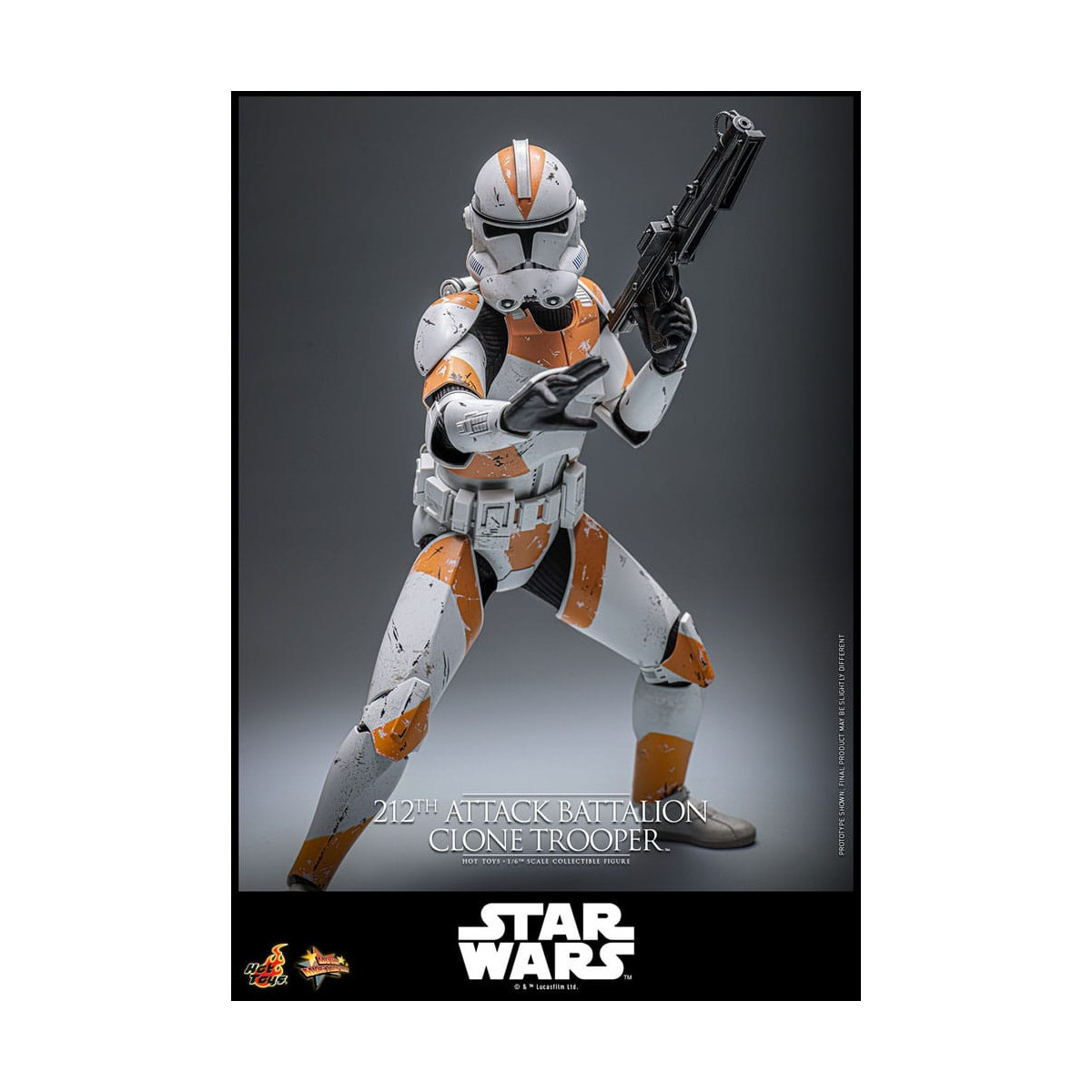 Hot Toys Star Wars - 212° battaglione d'attacco Clone Trooper versione Deluxe - The Clone Wars 1/6