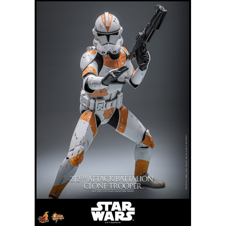 Hot Toys Star Wars - 212° battaglione d'attacco Clone Trooper versione Deluxe - The Clone Wars 1/6