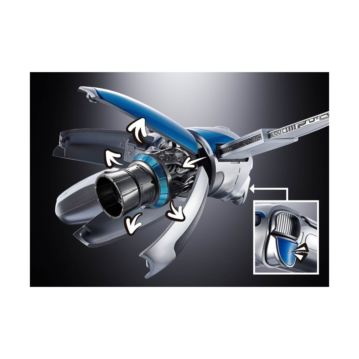 Tamashii Nations Chogokin Astro Bot - Astro Bot e Dual Speeder